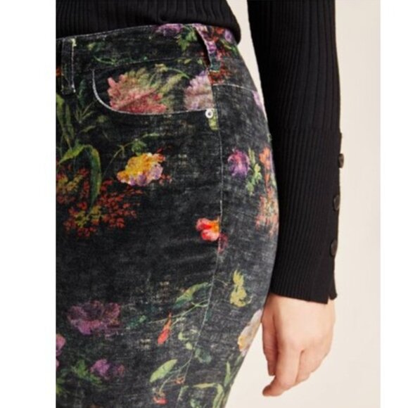 NWT-Anthropologie-Pilcro Velvet High-Rise Skinny Ankle Pant - 32 - Picture 6 of 8